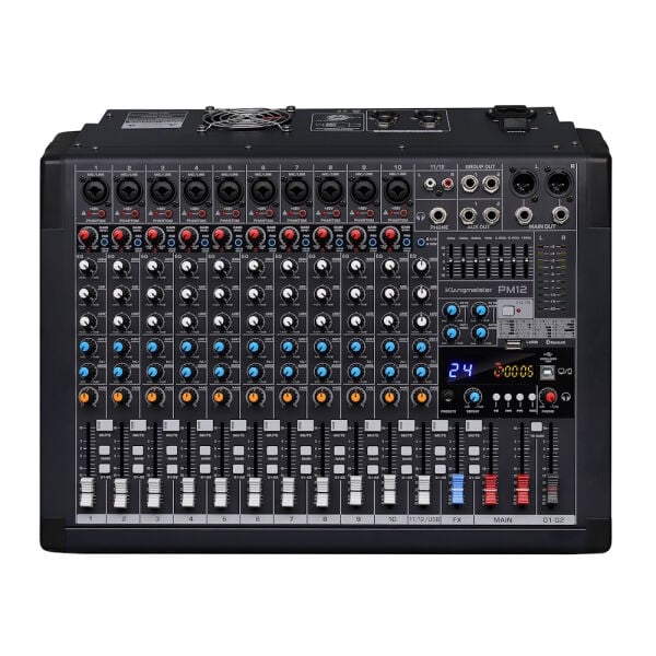 PM-12 PRO 12 Kanal Max. 2x1000W-4ꭥ Power Mikser