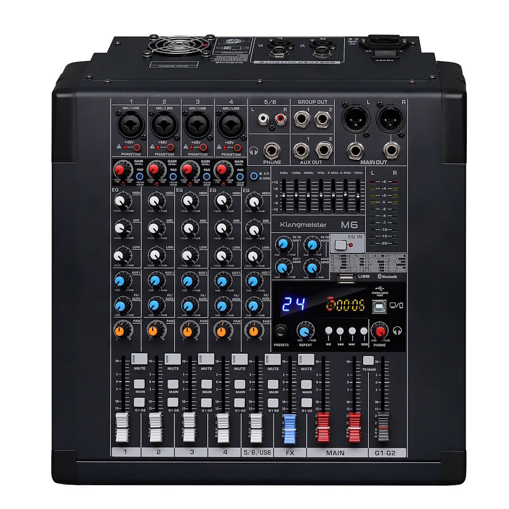 PM-6FX 6 Kanal Max. 2x450W-4ꭥ Power Mikser