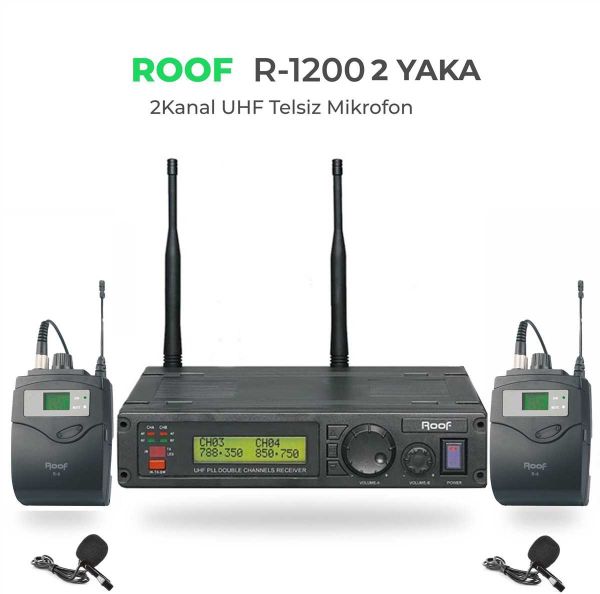 R 1200 YY Telsiz Çift Yaka Mikrofon