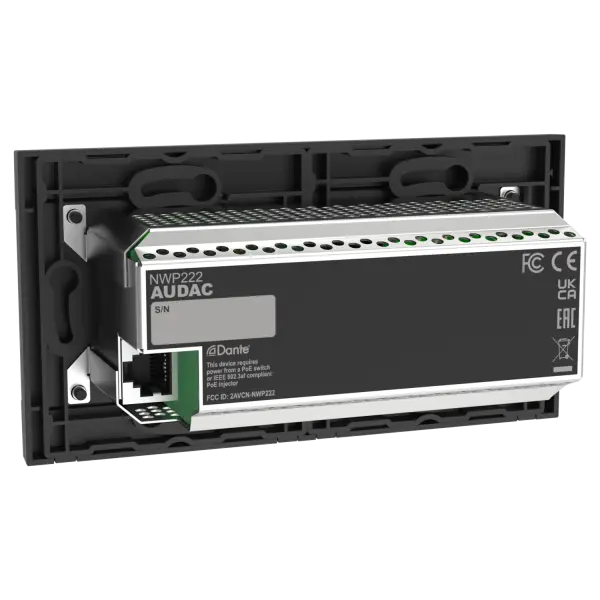 NWP222 Ağ Giriş/Çıkış Paneli 2x XLR + Bluetooth 4x2 Kanal