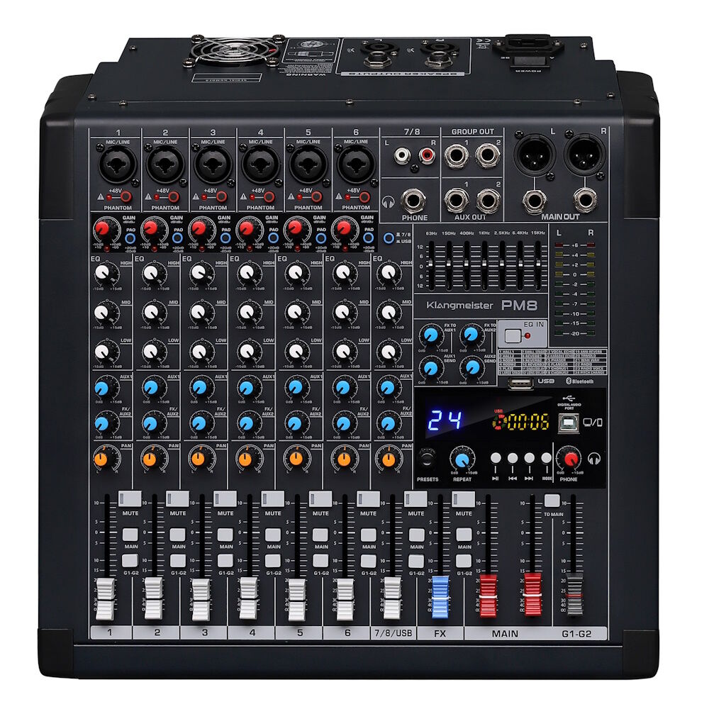 PM-8FX 8 Kanal Max. 2x450W-4ꭥ Power Mikser