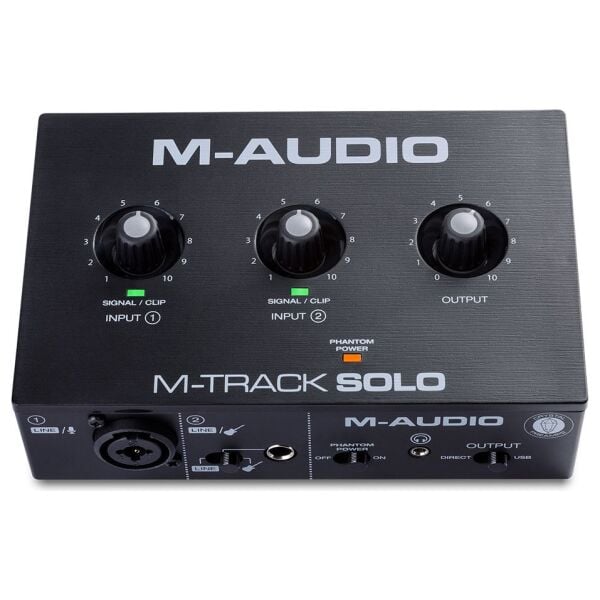 M-Track Solo 2 Kanal USB Ses Kartı (Crystal Preamp, 48V)