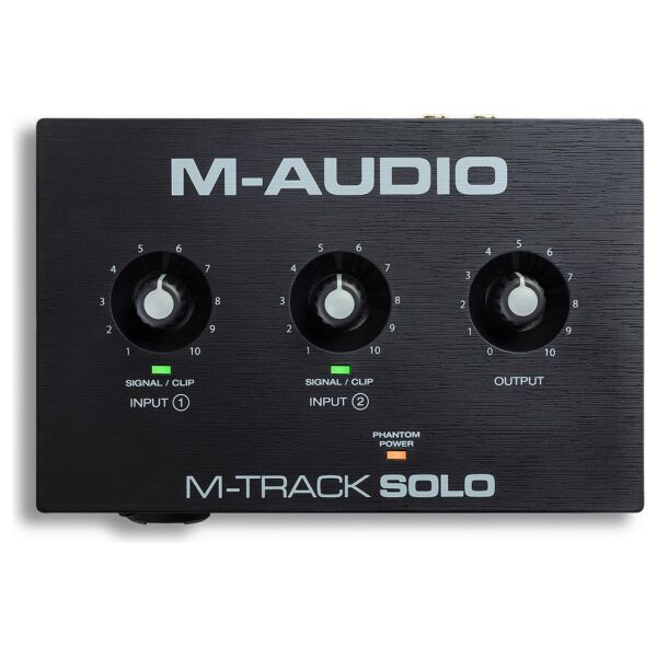 M-Track Solo 2 Kanal USB Ses Kartı (Crystal Preamp, 48V)