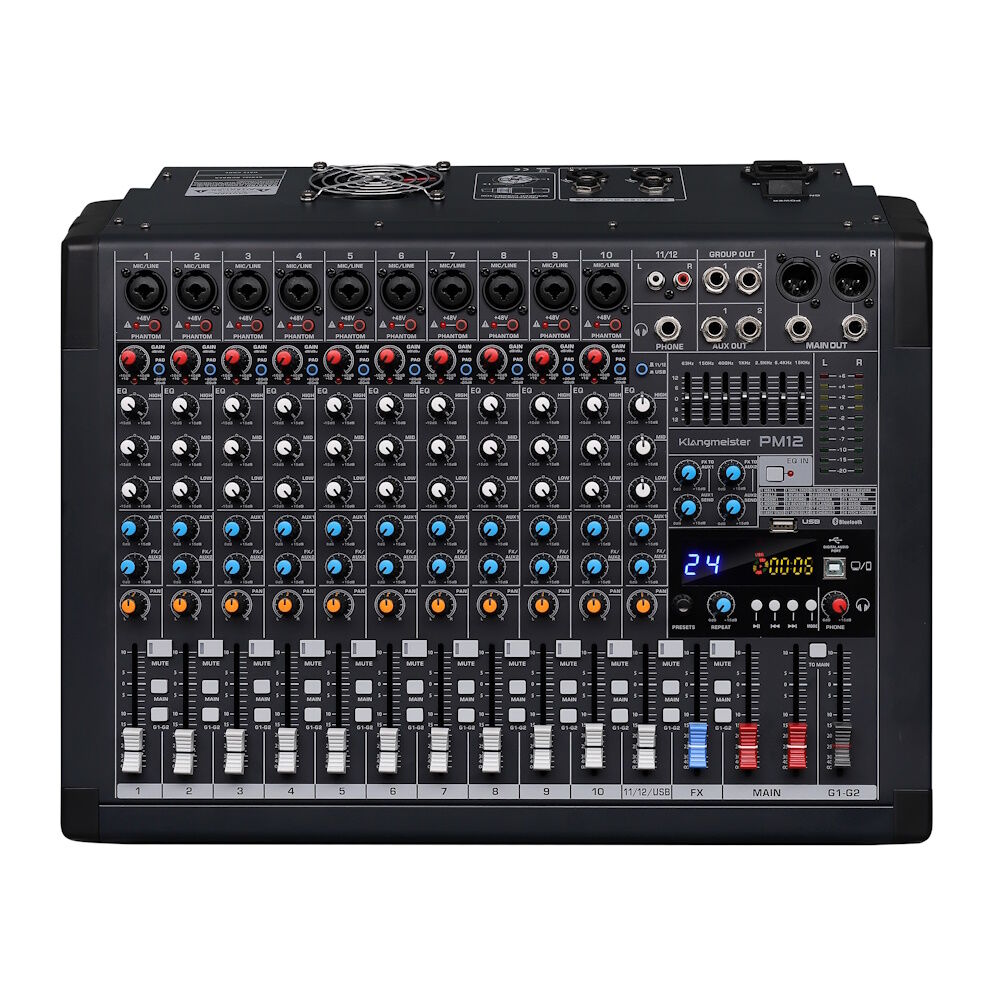 PMR-12 12 Kanal Max. 2x800W-4ꭥ Power Mikser