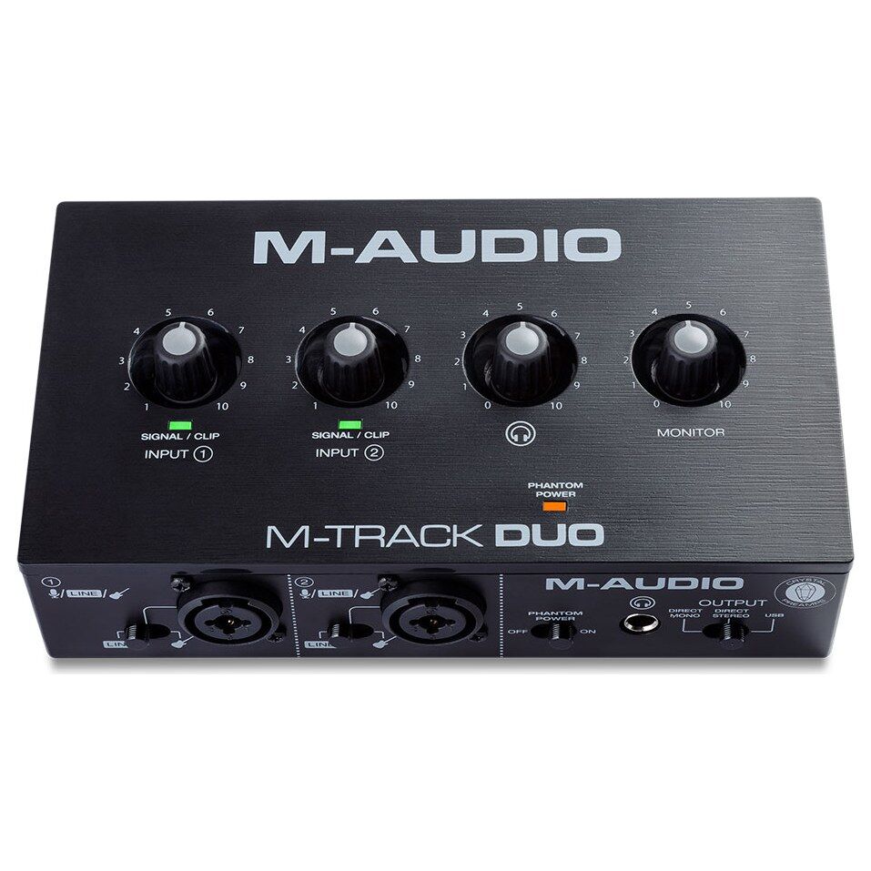 M-Track Duo 2 Kanal USB Ses Kartı (2 Combo Giriş, Crystal Preamp)
