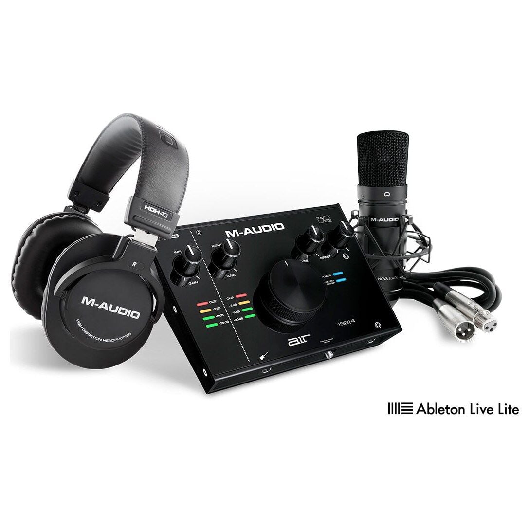 AIR 192|4 Vocal Studio Pro Kayıt Paketi (Ses Kartı + Nova Black Mikrofon + HDH40 Kulaklık)
