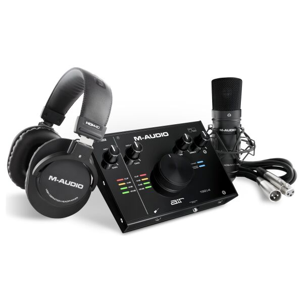 AIR 192|4 Vocal Studio Pro Kayıt Paketi (Ses Kartı + Nova Black Mikrofon + HDH40 Kulaklık)