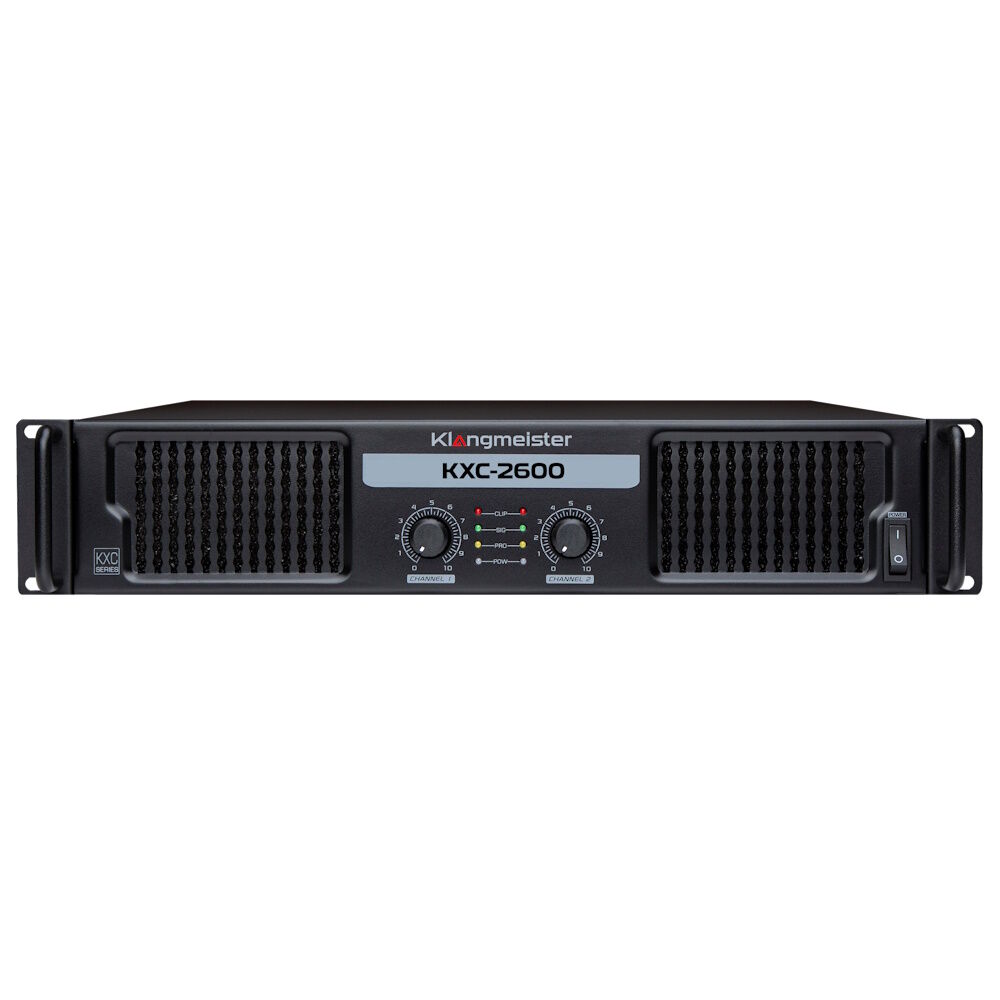 KXC-2600 2x600W-4Ω Stereo / 2X600W-100V Power Amfi