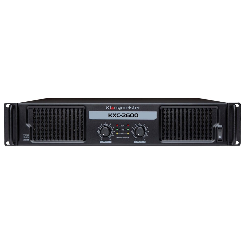 KXC-2600 2x600W-4Ω Stereo / 2X600W-100V Power Amfi