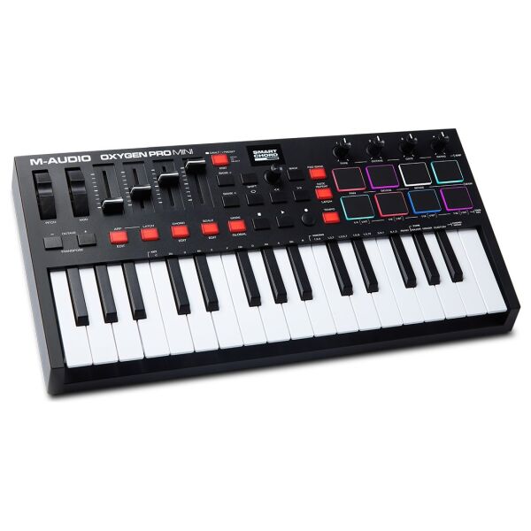 Oxygen Pro Mini 32 Mini Tuş USB MIDI Klavye (Pad, Fader, Smart Controls)