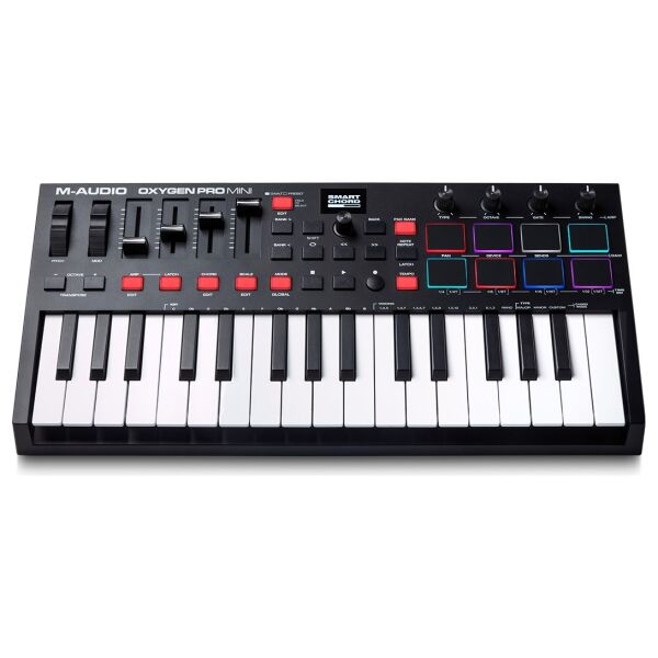 Oxygen Pro Mini 32 Mini Tuş USB MIDI Klavye (Pad, Fader, Smart Controls)