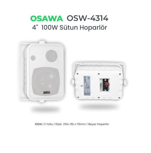OSW 4314 Sütun Hoparlör (Çift)