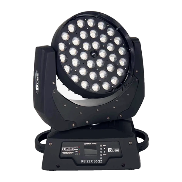 RAIZER 36QZ 36x12 Watt RGBW 4in1 LED Zoom Wash Moving Head Robot
