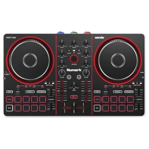 Party Mix III Stems Kontrollü Bluetooth DJ Kontrol Cihazı (Işık Şovlu)