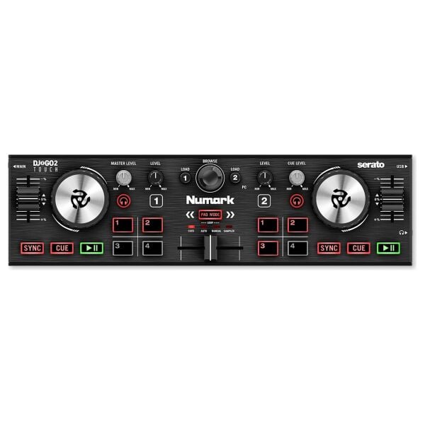 DJ2GO2 Touch Kapasitif Jog Wheel'lı Cep Boy DJ Kontrol Cihazı
