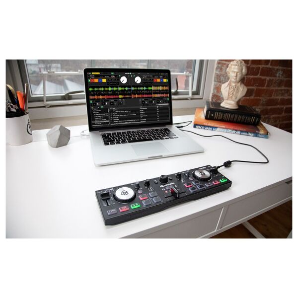 DJ2GO2 Touch Kapasitif Jog Wheel'lı Cep Boy DJ Kontrol Cihazı
