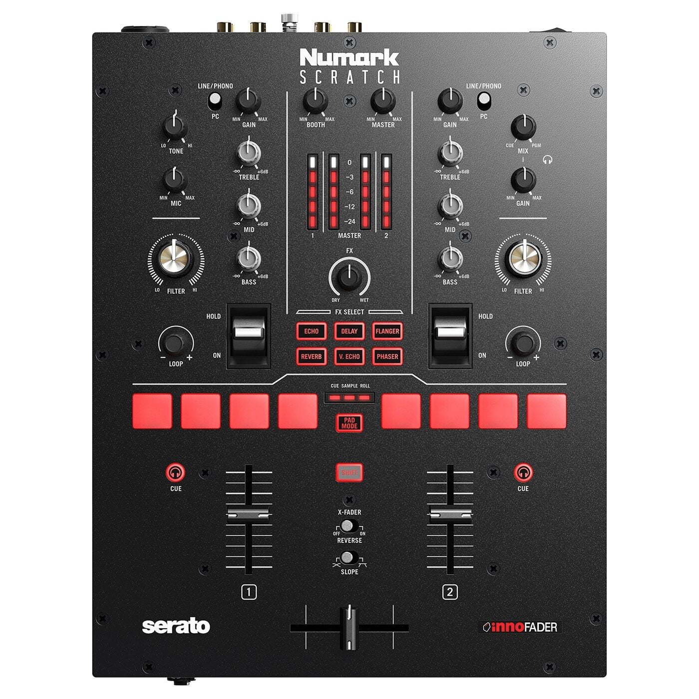 Scratch 24-bit 2 Kanal Scratch DJ Mikseri (Serato DJ Pro + DVS)