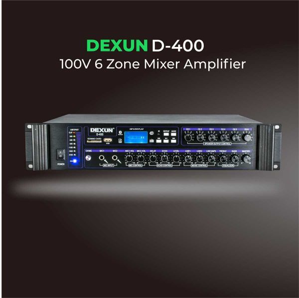 D 400 100V 6 Bölgeli Amfi