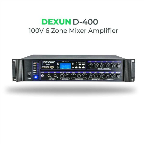 D 400 100V 6 Bölgeli Amfi
