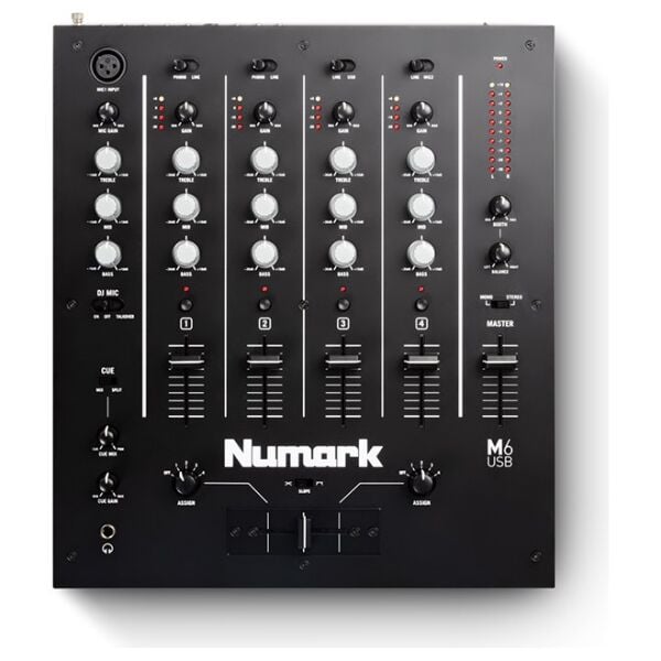 M6 USB 4 Kanal USB DJ Mikseri