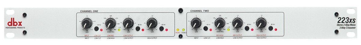 223xs Stereo 2 Yollu / Mono 3 Yollu XLR Crossover