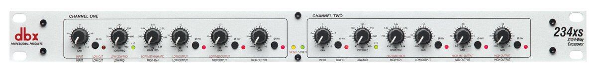 234xs Stereo 2/3 Yollu / Mono 4 Yollu XLR Crossover