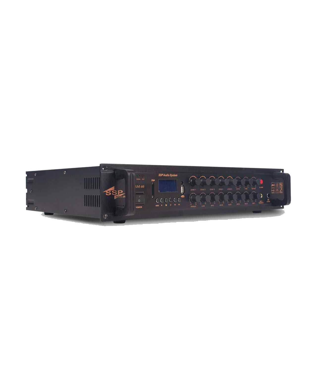 PAM 60 60 Watt 5 Bölgeli 100V Anons Amfisi USB Bluetooth FM
