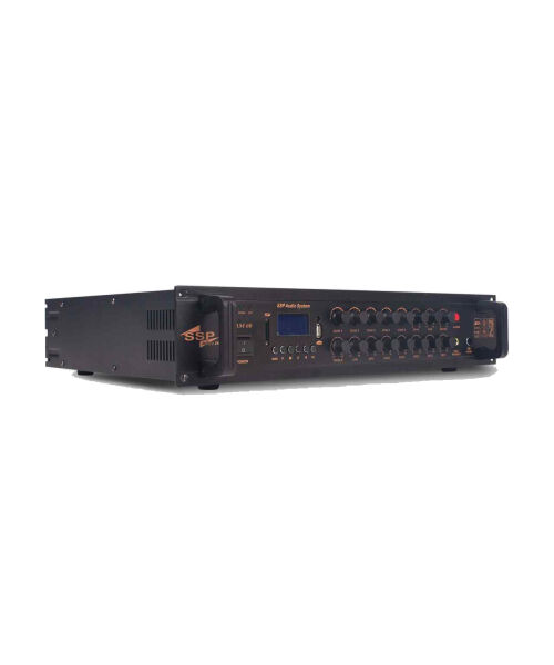 PAM 60 60 Watt 5 Bölgeli 100V Anons Amfisi USB Bluetooth FM