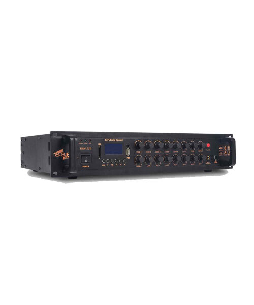 PAM 120 120 Watt 5 Bölgeli 100V Anons Amfisi USB Bluetooth FM