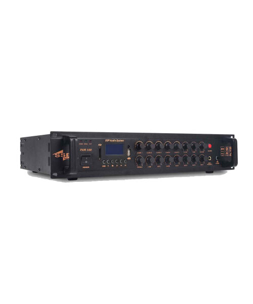PAM 180 180 Watt 5 Bölgeli 100V Anons Amfisi USB Bluetooth FM
