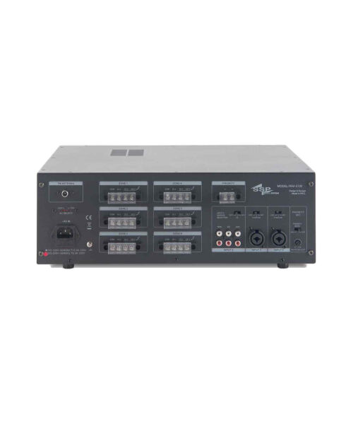 PAM 6100 6x100 Watt 6 Bölgeli 100V BGM Matris Amfi