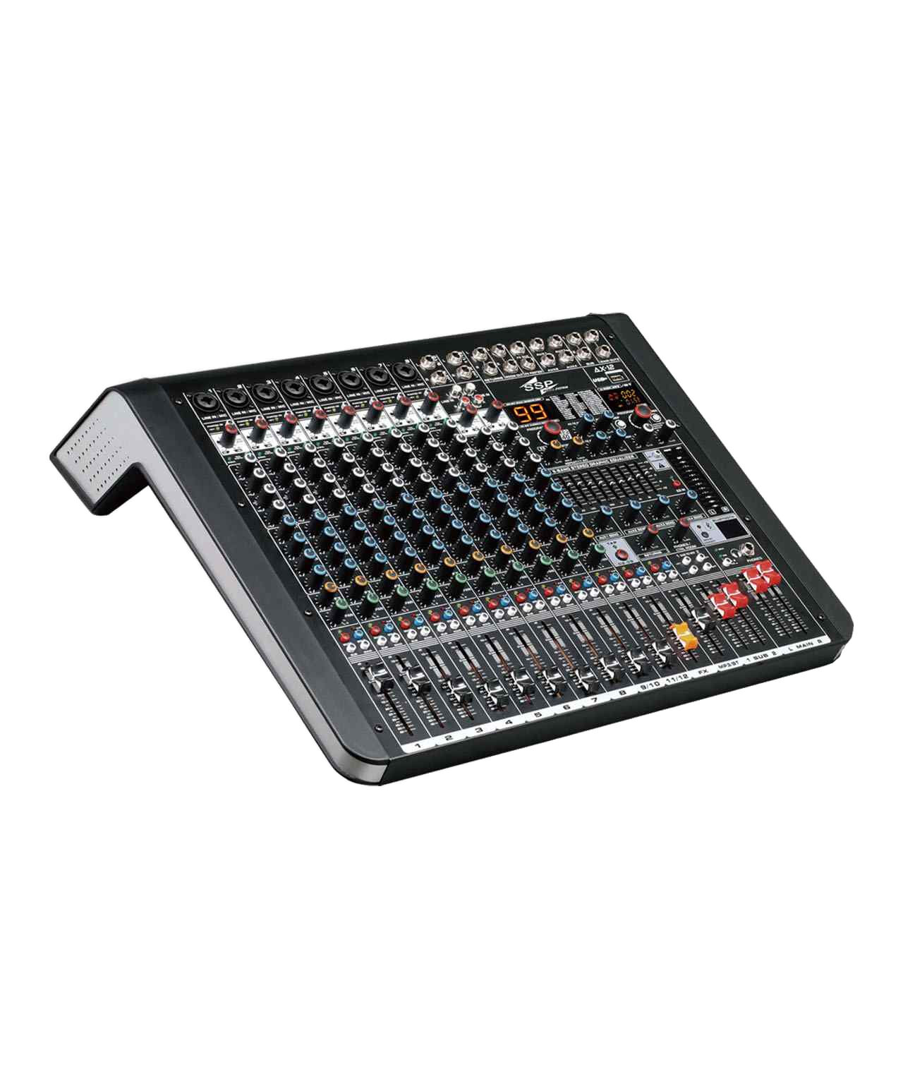 AX 12 12 Kanal Analog Mikser Bluetooth USB 99 DSP Efekt