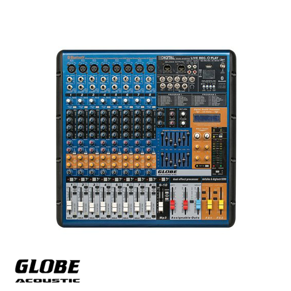 GTP822FX 2x750 Watt Power Mixer