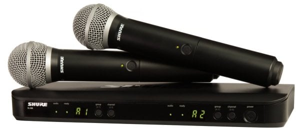 BLX288E/PG58 Çift El Telsiz Mikrofon