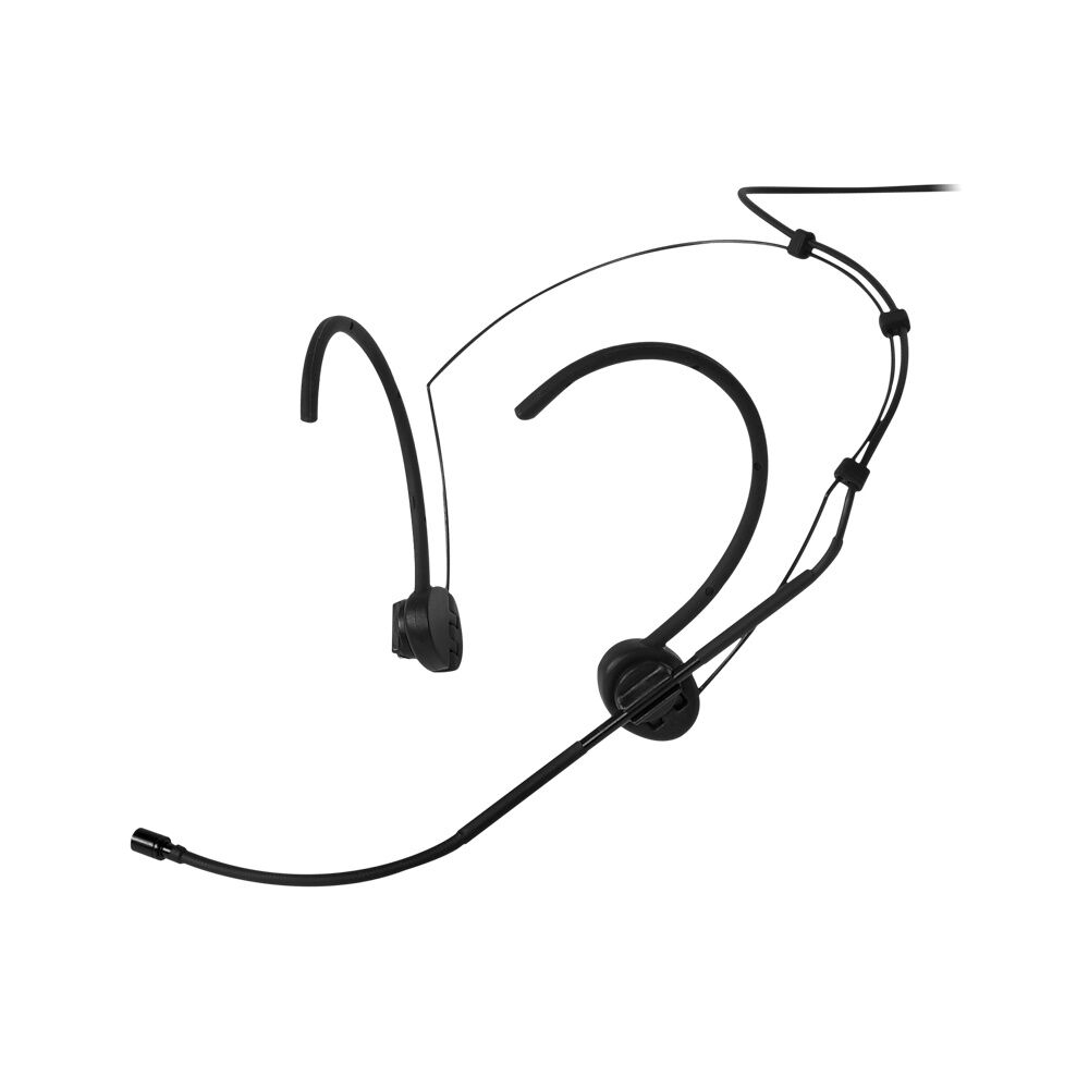KH-30B Headset Mikrofon-Siyah-3.5mm İçten Dişli