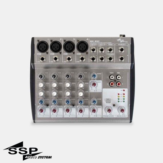 MX802 8 Kanal Anolog Mikser
