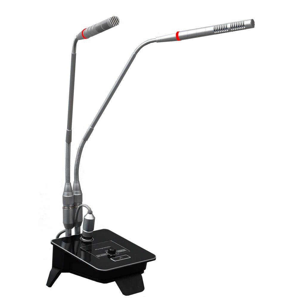 KGM-25 2'li 45cm+45cm Uzunluğunda Işıklı Sehpalı Mikrofon