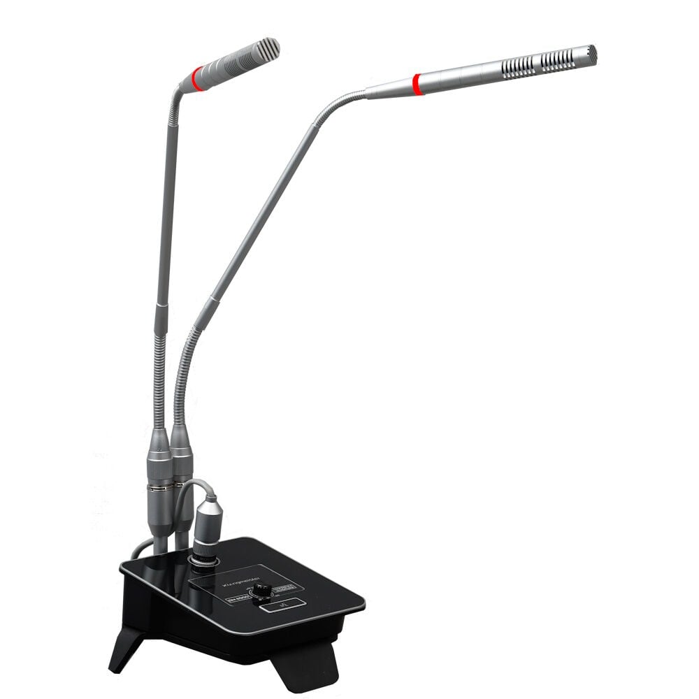 KGM-25 2'li 45cm+45cm Uzunluğunda Işıklı Sehpalı Mikrofon