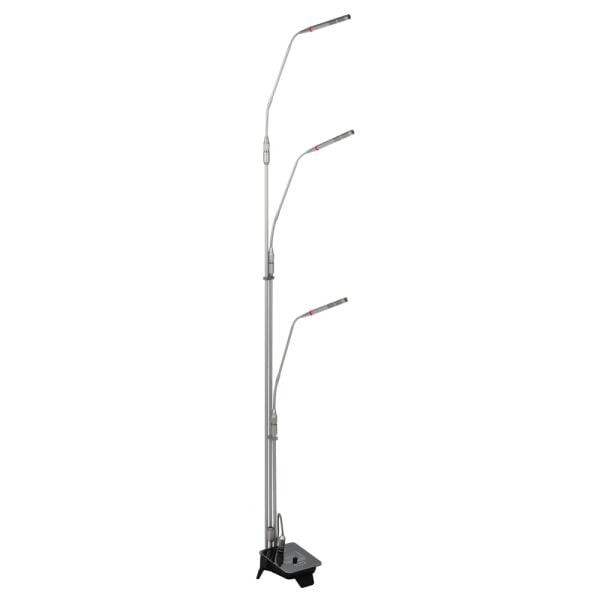 KGM-316 3'lü 80+125+155cm Işıklı Sehpalı Mikrofon