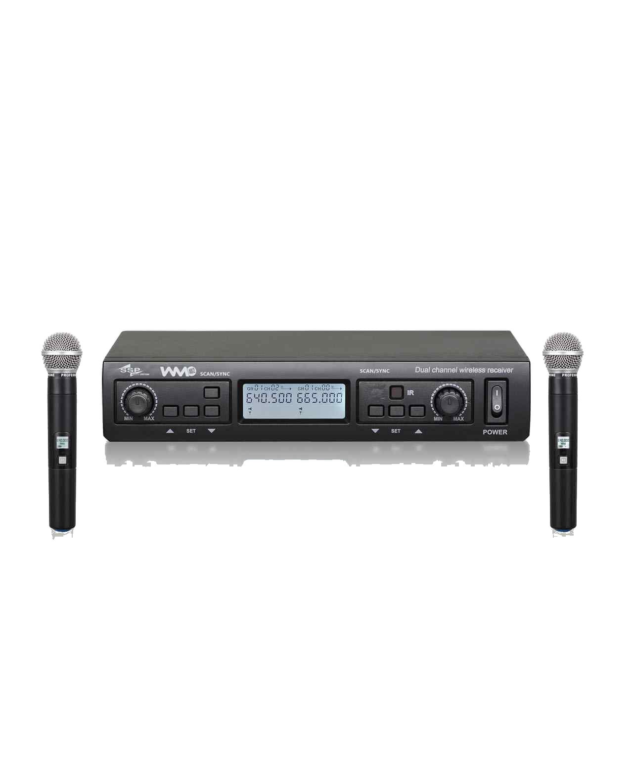 WM402/33 ÇİFT EL Telsiz Mikrofon