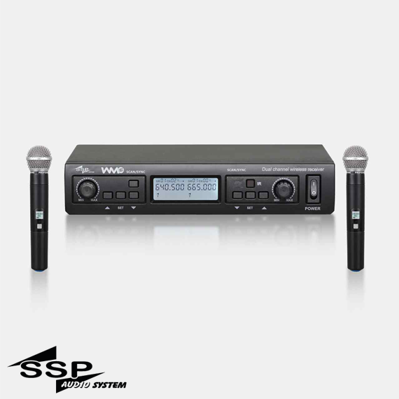 WM402/33 ÇİFT EL Telsiz Mikrofon