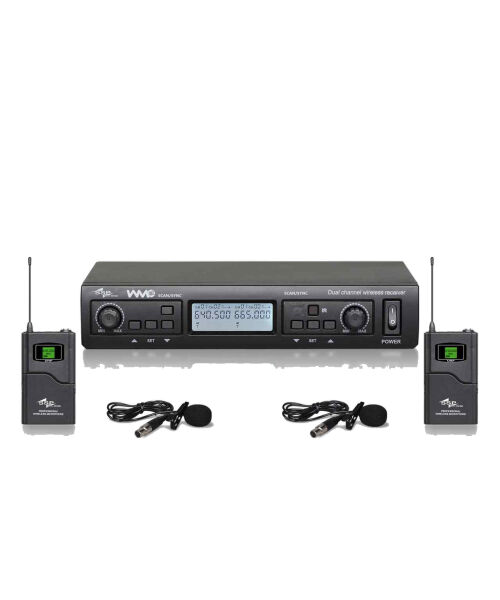WM402/LL ÇİFT YAKA Telsiz Mikrofon