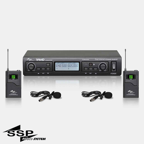 WM402/LL ÇİFT YAKA Telsiz Mikrofon