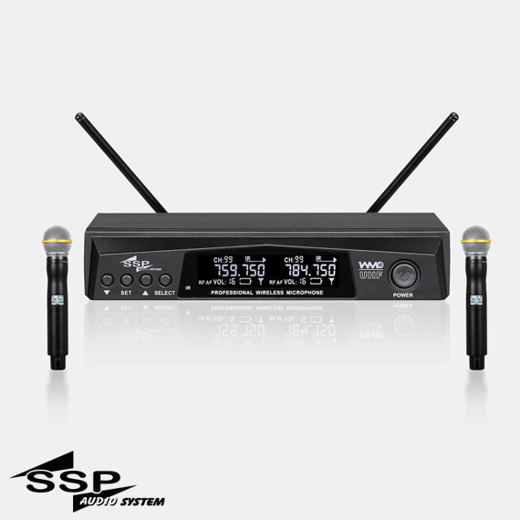 WM602/33 ÇİFT EL Telsiz Mikrofon