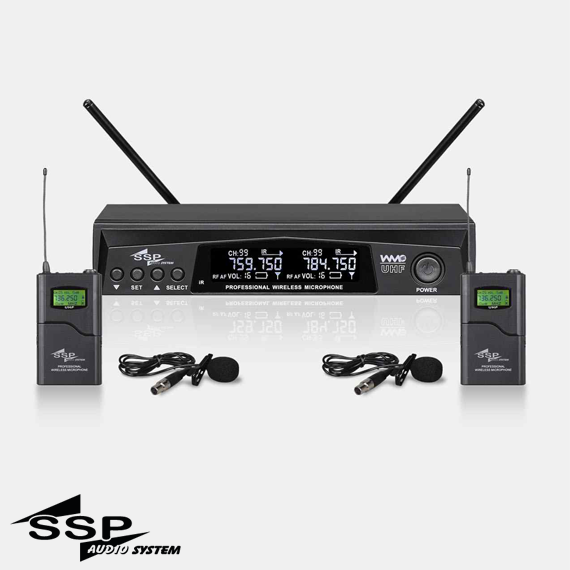 WM602/LL ÇİFT YAKA Telsiz Mikrofon