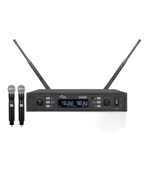 WM802/33 ÇİFT EL Telsiz Mikrofon