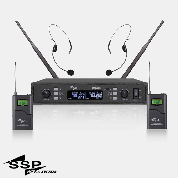 WM802/33 ÇİFT EL Telsiz Mikrofon