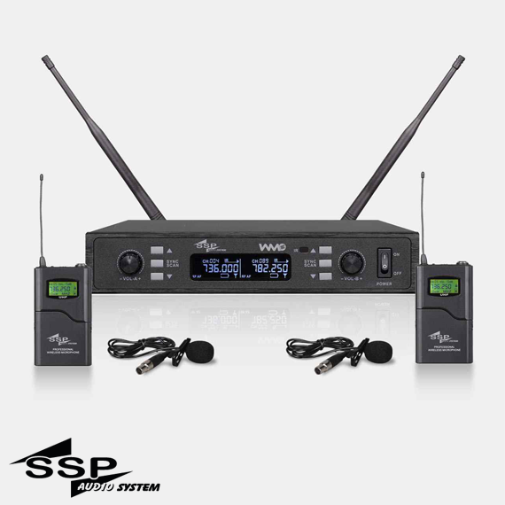 WM802/LL ÇİFT YAKA Telsiz Mikrofon