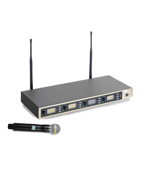 K400/X1 4 Kanal UHF Kablosuz El Tipi Mikrofon Sistemi