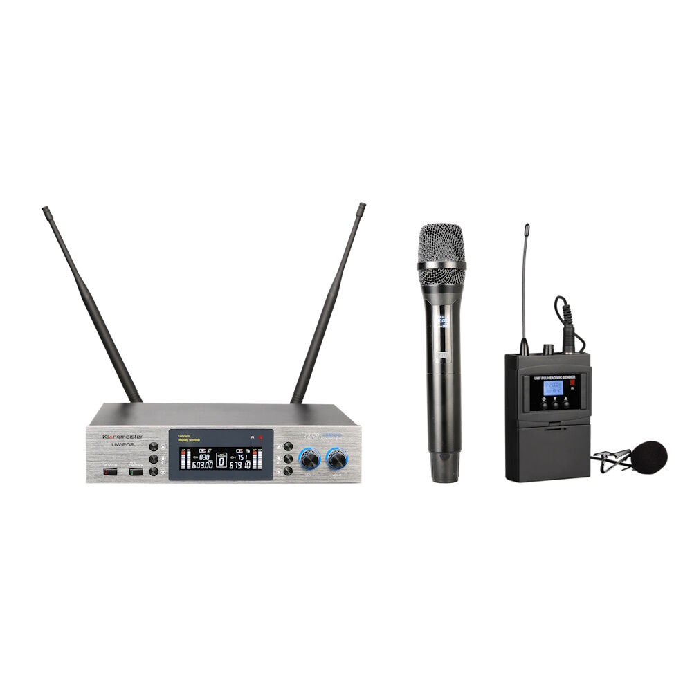 UW-202EY UHF Telsiz Mikrofon- El + Yaka